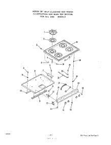 03 - Griddle parts for Roper Range 1355W0A from AppliancePartsPros.com