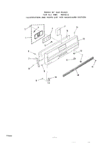 02 - Main Top parts for Roper Range 1445W0A from AppliancePartsPros.com