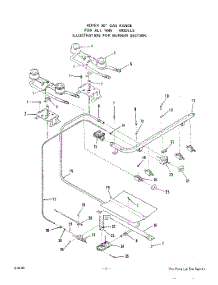 04 - Body parts for Roper Range 1445W0A from AppliancePartsPros.com