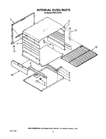 06 - Internal Oven parts for Roper Range FGP215VW4 from AppliancePartsPros.com