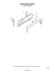 04 - Backguard parts for Roper Range FGP215VW0 from AppliancePartsPros.com