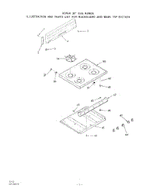 02 - Burner parts for Roper Range 1423W0A from AppliancePartsPros.com
