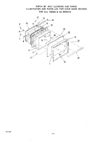07 - Oven Door parts for Roper Range 1393W0A from AppliancePartsPros.com