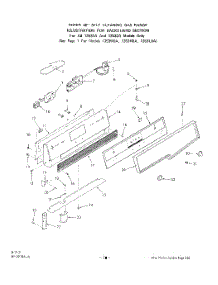 03 - Main Top parts for Roper Range 1353W2A from AppliancePartsPros.com