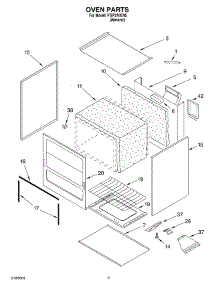 02 - Oven parts for Roper Range FGP210EN5 from AppliancePartsPros.com