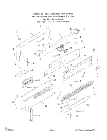 03 - Main Top parts for Roper Range 1393W2A from AppliancePartsPros.com