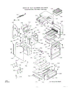 07 - Oven Door parts for Roper Range 1393W2A from AppliancePartsPros.com