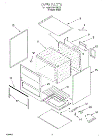 02 - Oven, Literature parts for Roper Range FGP210EQ2 from AppliancePartsPros.com