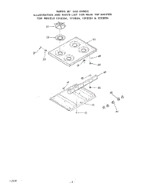 03 - Burner parts for Roper Range 1213Z2A from AppliancePartsPros.com