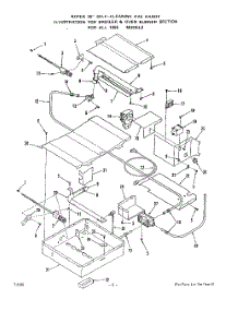 07 - Oven Body parts for Roper Range 1395W0A from AppliancePartsPros.com