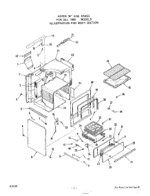 05 - Optional Griddle parts for Roper Range 1445W1A from AppliancePartsPros.com