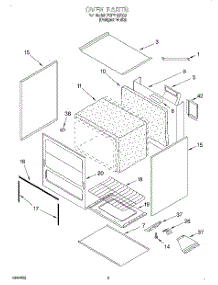 02 - Oven, Literature parts for Roper Range FGP215EQ3 from AppliancePartsPros.com