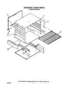 03 - Internal Oven parts for Roper Range FGP215VW2 from AppliancePartsPros.com