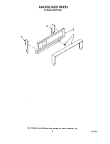 04 - Backguard parts for Roper Range FGP215VW3 from AppliancePartsPros.com