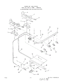 04 - Burner parts for Roper Range 1235W0A from AppliancePartsPros.com