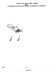 Wire Harness And Components parts for Roper Range 1266W0A from AppliancePartsPros.com
