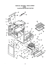 05 - Body parts for Roper Range F4458W0 from AppliancePartsPros.com