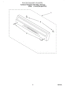 04 - Backguard parts for Roper Range FGP210EW3 from AppliancePartsPros.com