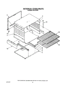 06 - Internal Oven parts for Roper Range FGP210VW0 from AppliancePartsPros.com