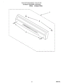 04 - Backguard parts for Roper Range FGP210EW4 from AppliancePartsPros.com