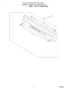 04 - Backguard parts for Roper Range FEP210EN3 from AppliancePartsPros.com
