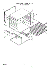 06 - Internal Oven parts for Roper Range FGP210VW3 from AppliancePartsPros.com