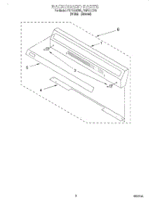 04 - Backguard parts for Roper Range FGP210EN0 from AppliancePartsPros.com