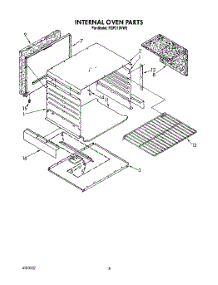 05 - Internal Oven parts for Roper Range FGP210VW5 from AppliancePartsPros.com