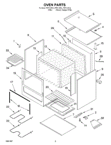03 - Oven parts for Roper Range FEP210EN4 from AppliancePartsPros.com
