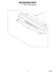 04 - Backguard parts for Roper Range FEP210EN4 from AppliancePartsPros.com