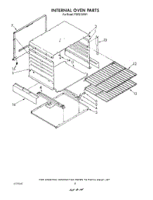 06 - Internal Oven parts for Roper Range FGP210VW1 from AppliancePartsPros.com