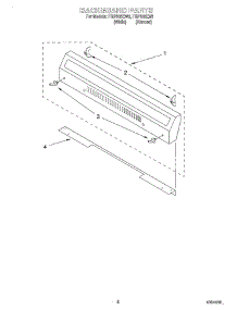 04 - Backguard parts for Roper Range FGP305EN3 from AppliancePartsPros.com