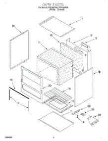 02 - Oven parts for Roper Range FGP300EW0 from AppliancePartsPros.com