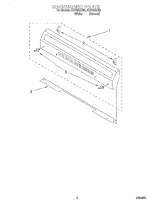 04 - Backguard parts for Roper Range FGP300EN3 from AppliancePartsPros.com