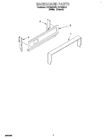 04 - Backguard parts for Roper Range FGP300BL2 from AppliancePartsPros.com