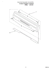 04 - Backguard parts for Roper Range FGP305EW2 from AppliancePartsPros.com