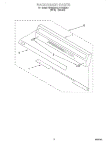 04 - Backguard parts for Roper Range FGP305EW0 from AppliancePartsPros.com