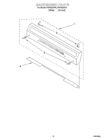 04 - Backguard parts for Roper Range FGP305EN4 from AppliancePartsPros.com