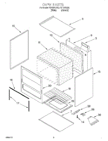 02 - Oven parts for Roper Range FGP300EW2 from AppliancePartsPros.com