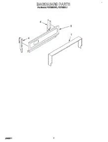 04 - Backguard parts for Roper Range FGP300BL1 from AppliancePartsPros.com