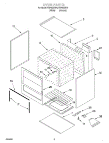 02 - Oven parts for Roper Range FGP305EW4 from AppliancePartsPros.com
