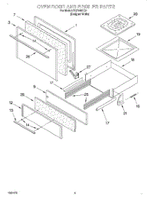03 - Oven Door And Broiler parts for Roper Range FGP245HQ0 from AppliancePartsPros.com