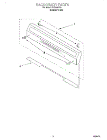 04 - Backguard parts for Roper Range FGP245HQ0 from AppliancePartsPros.com