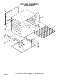 06 - Internal Oven parts for Roper Range FGP325VW0 from AppliancePartsPros.com