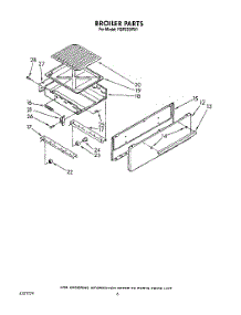 06 - Broiler parts for Roper Range FGP325VW1 from AppliancePartsPros.com