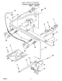 03 - Manifold parts for Roper Range FGP325EW0 from AppliancePartsPros.com