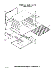 06 - Internal Oven parts for Roper Range FGP325VW2 from AppliancePartsPros.com