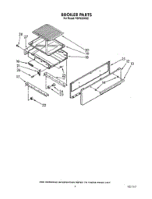 07 - Broiler parts for Roper Range FGP325VW2 from AppliancePartsPros.com