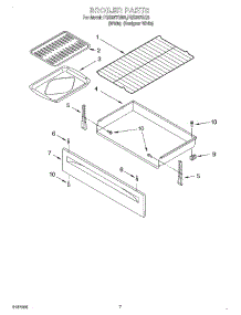 05 - Broiler parts for Roper Range FGS337GQ6 from AppliancePartsPros.com