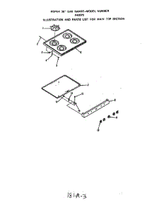Main Top parts for Roper Range F4057W0 from AppliancePartsPros.com